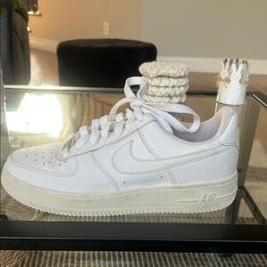 White Nike Air Force 1 Sneakers